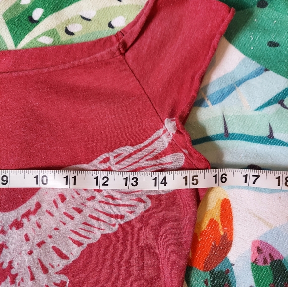 Graphic Burnout Eagle T-Shirts in Red and Gray - Picture 7 of 8